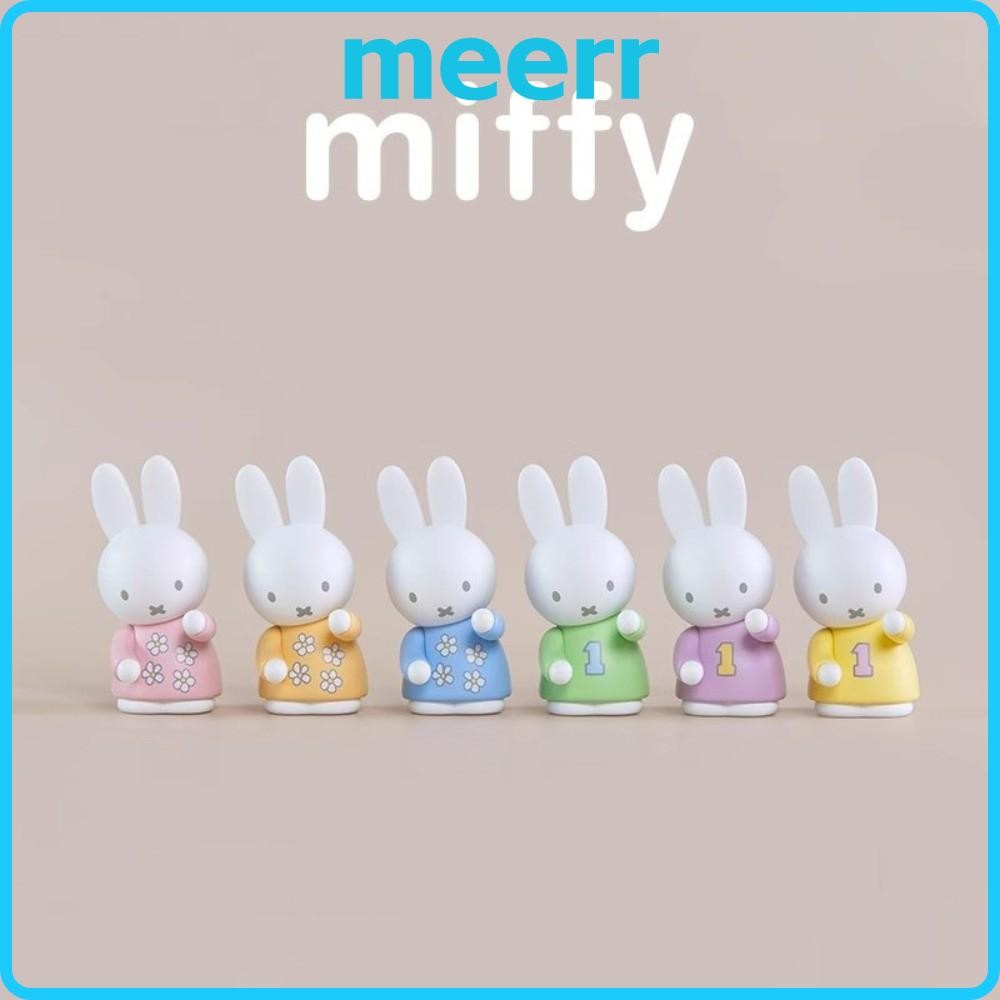 MEERR กล่อง,การ์ตูนอะนิเมะน่ารัก Miffy ตุ๊กตารูปปั้น, PVC Multi-functional ตกแต่งผู้ถือตกแต่งบ้าน