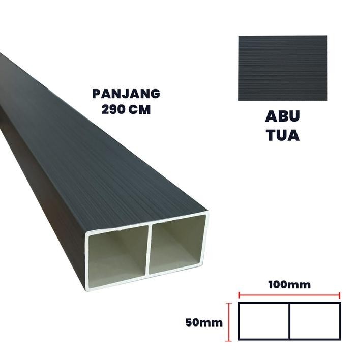 🍃 ฉากกั้น PVC / ตะแกรงแบ่งห้อง PVC MATERIAL / ฉากกั้นกลวงในร่ม PVC - สีเทาเข้ม