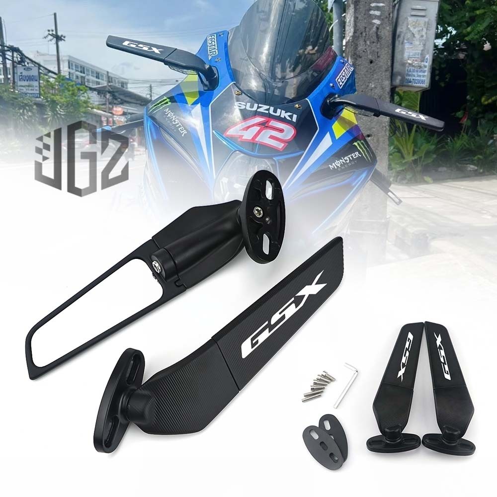 สําหรับ SUZUKI GSX-R150 GSX250R Winglet กระจกมองข้าง Cermin Sisi Stealth Wing กระจกมองหลัง