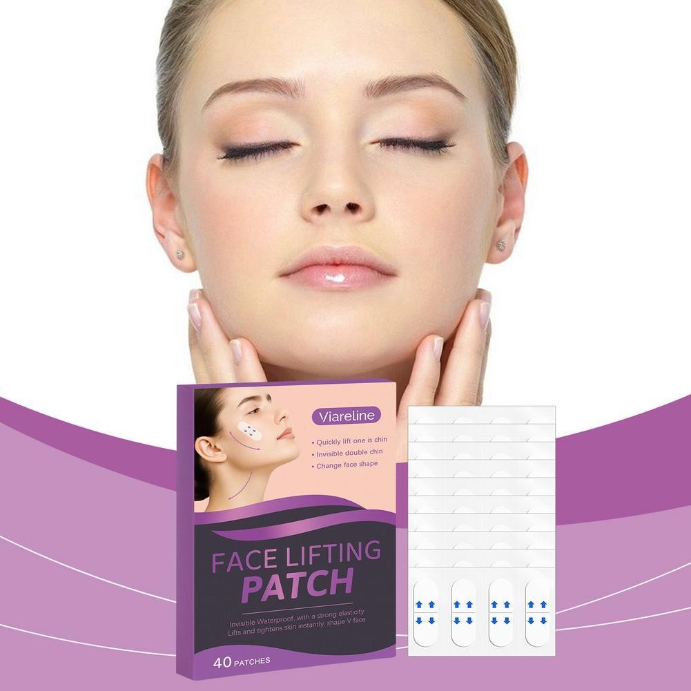 แพทช์ยกกระชับใบหน้าที่มองไม่เห็น V-face สติกเกอร์โปร่งใส Face Firm Lifting สติกเกอร์ K2o0