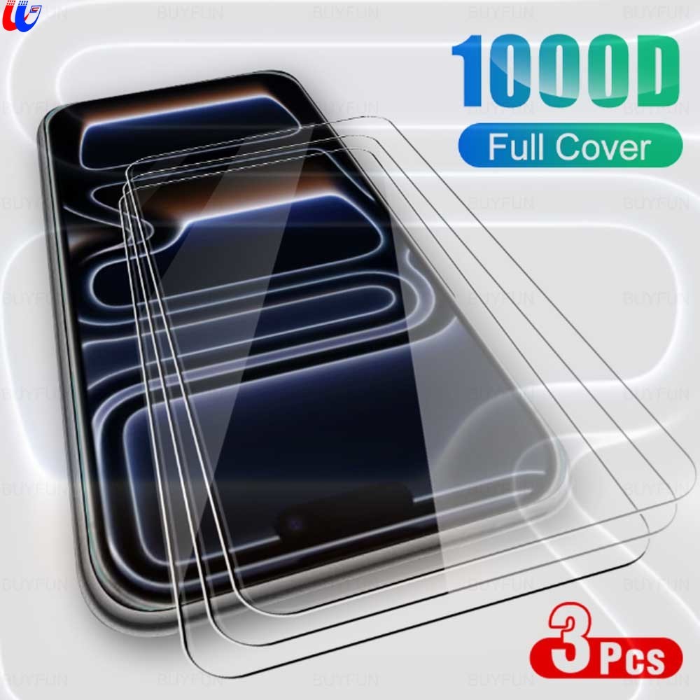 3 ชิ้นสําหรับ iPhone 17 Pro Max กระจกนิรภัยป้องกัน iPhone17 โทรศัพท์ Air 17Pro 17ProMax iPhone17Pro 