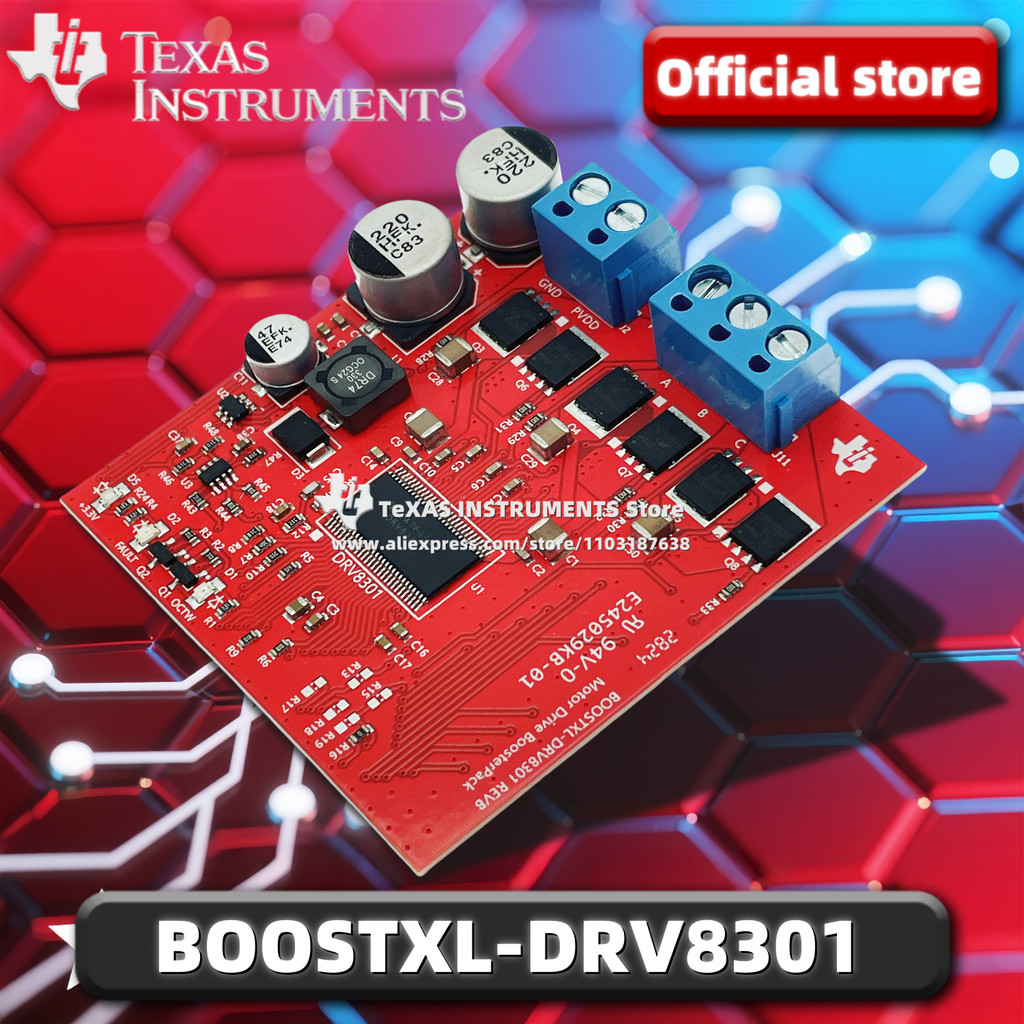 TI Official BOOSTXL-DRV8301 Motor Drive BoosterPack faturing DRV8301 และ NexFETTM MOSFETs