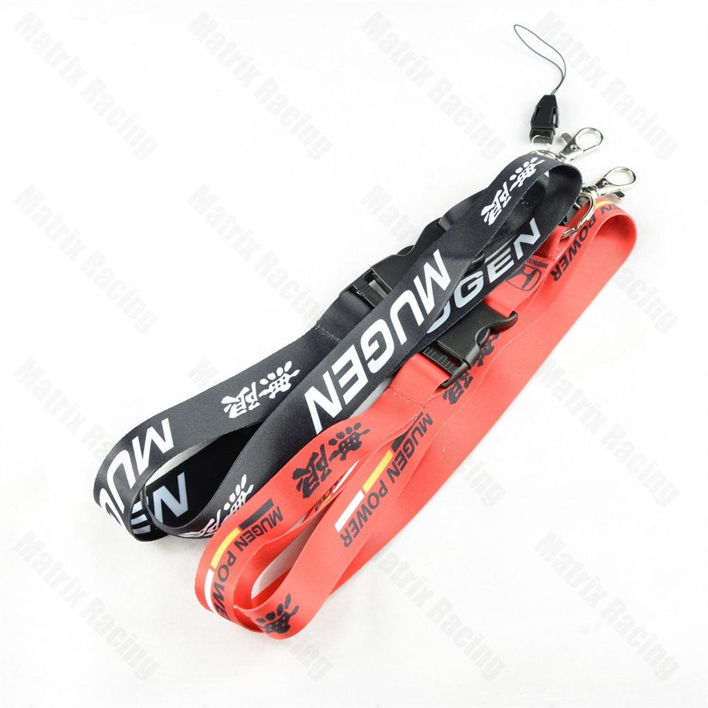 JDM Style MUGEN Power Logo Mobile phone Lanyard Keychain ID Holder Accessories - เข้ากันได้กับรุ่นยอ