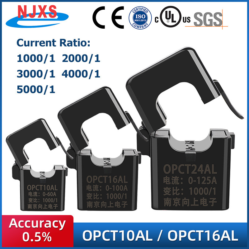 ไมโครแยก core Current Transformer Sensor AC เปิดประเภท ct clamp 5A 5mA 2.5mA 10A 333mV 1V ความถี่สูง