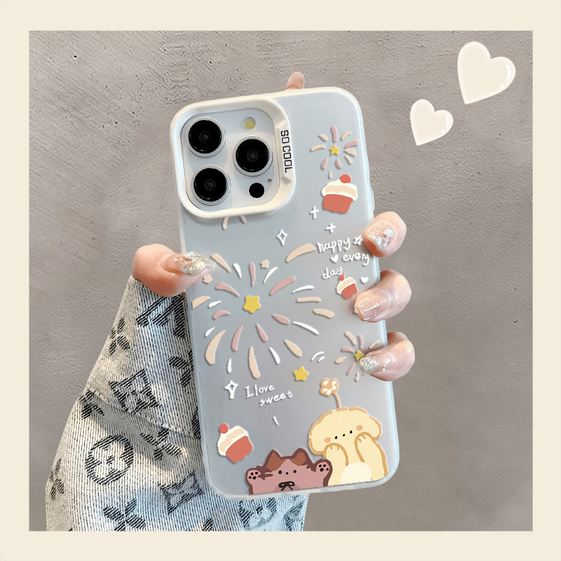 ดอกไม้ไฟสุนัขสําหรับVivo Y17 Y12 Y12S Y30 Y7S Y50 Y100 S10 S10E V23E V23 V25 V27 V29 X60 X70 X80 X90