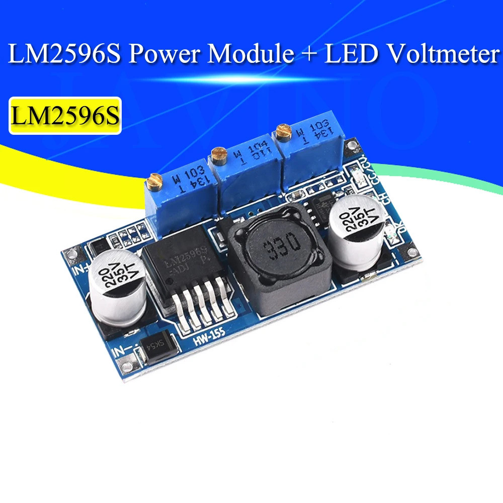 LM2596S LED Driver DC-DC Step-down ปรับ CC/CV โมดูลแหล่งจ่ายไฟแบตเตอรี่ Charger ปรับ LM2596 คงที่