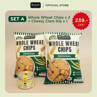SET CHEESY CLAM DIP & CHIPS เซ็ตดิปหอยลายชีส และขนมอบกรอบโฮลวีต