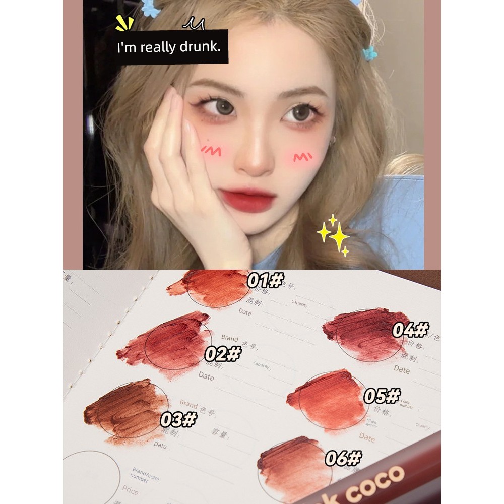 ครีมแป้ง Matte Tomato Color Non-Stick Cup Velvet Lipstick
