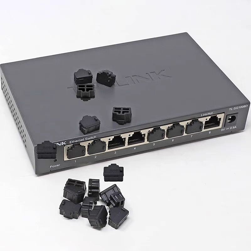 网口防尘塞电脑LAN网线口堵头路由器封堵器交换机服务器RJ电口Network port dust plug computer LAN network cable port plug20250925