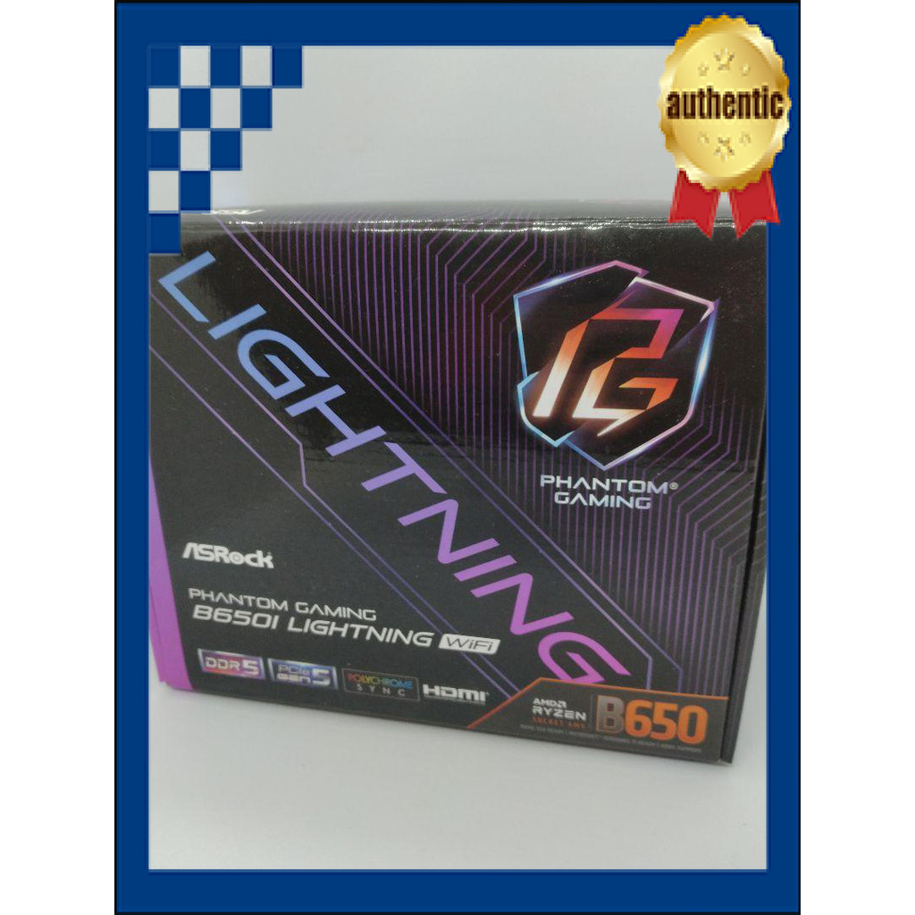ASRock B650I Lightning WiFi Motherboard Compatible with AMD Ryzen 7000 Series CPUs (Socket AM5) B650