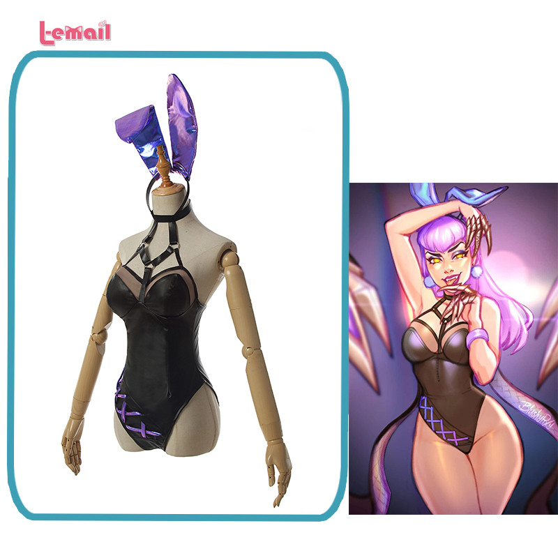 เสื้อบอดี้สูท.cosplay тема.KDA.Evelyn ออกแบบเป็นกระต่าย
