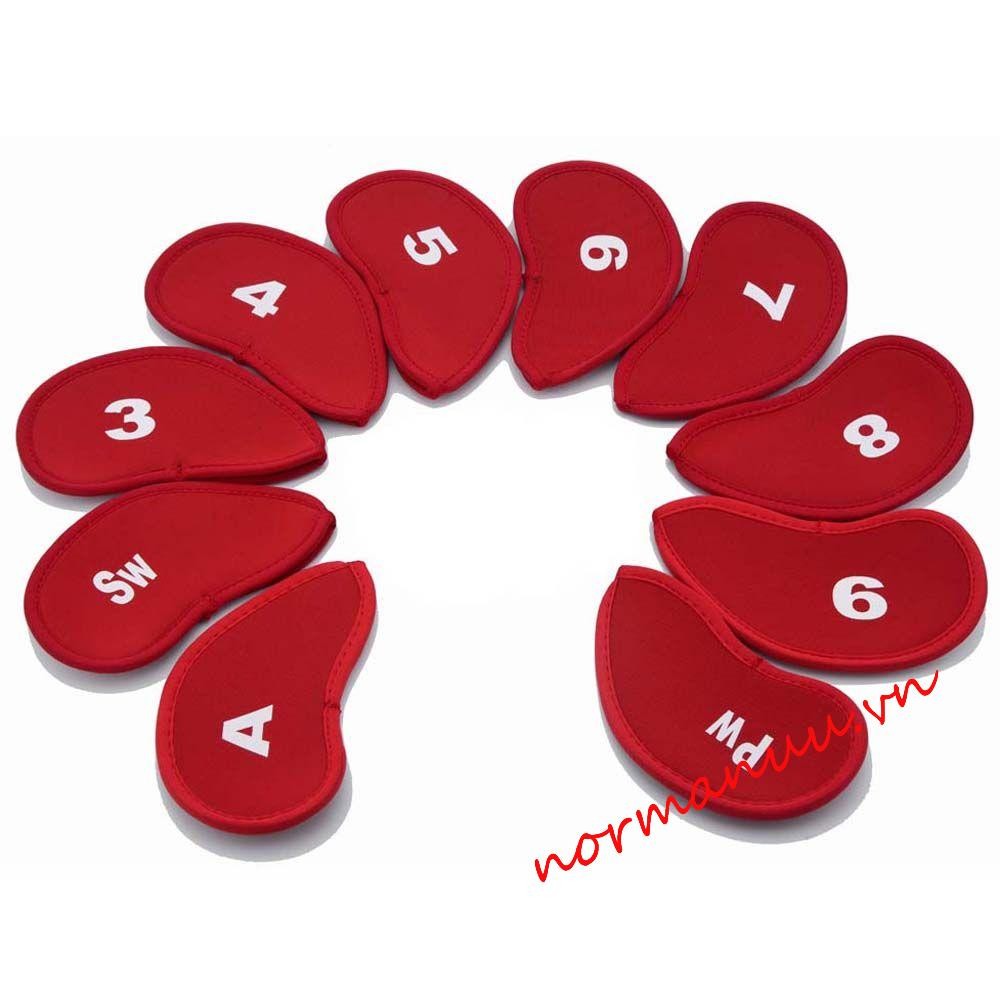 NORMAN6G Golf Iron Headcover Golf Putter Sports Golf Iron Covers Set Protective Accessories With Num