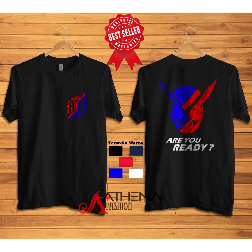 Kamen Rider BUILD Rabbit Tank Match Tshirt Combed Cotton Unisex