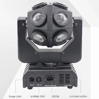 120W,ไฟเวที LED, ไฟหมุน ktv360°, ไฟหมุนได้ 12 ดวง,ไฟแฟลชบาร์ ไฟ LED เลเซอร์ สั่งงานด้วยเสียง