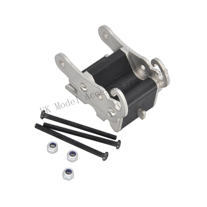 Huina อัพเกรดคู่มือถังเปลี่ยนสแตนเลส CNC สําหรับ 1550/1592/1593/1594/1580 RC Excavators Quick Hitch 