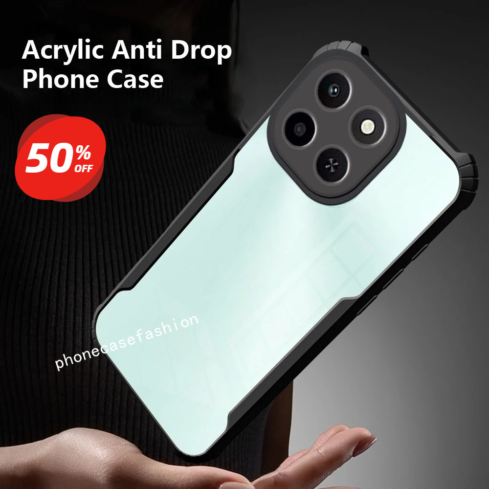 เคสโทรศัพท์สําหรับ Honor 400 สมาร์ท X7d 400smart X7D 4G 5G 2025 อะคริลิคโปร่งใสกันกระแทก Clear Fundas Hard PC ปกหลัง