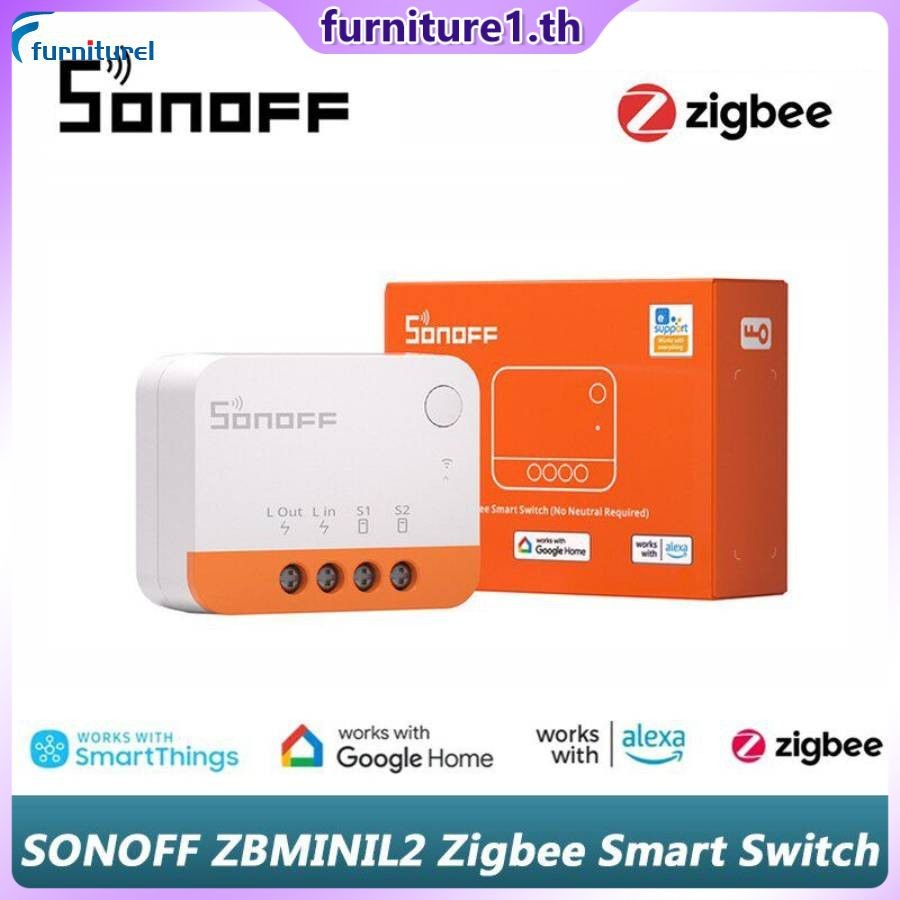 Sonoff Zbmini L2 Zigbee เข็มสวิตช์ไร้สายอัจฉริยะ 1 แก๊ง ควบคุมแบบสองทิศทางผ่าน EWELINK Alex รองรับ A