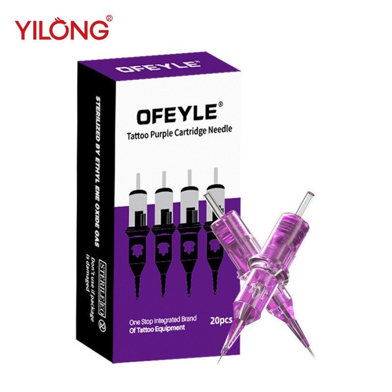 Tattoo Eyeliner Scalp Integrated Needle All-Dragon Tattoo Needle Tattoo Eyebrow Needle Tattoo สีม่วง