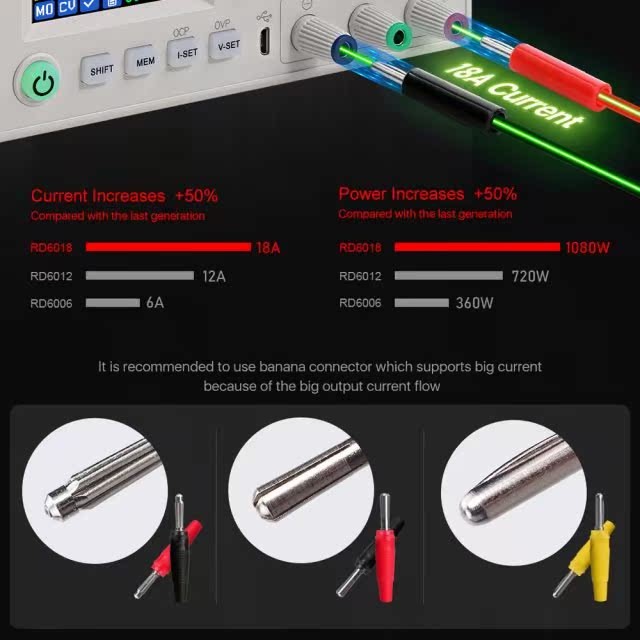 RD6018 18A แรงดันไฟฟ้าคงที่อัจฉริยะและการกําหนดค่าคงที่คงที่คงที่คงที่