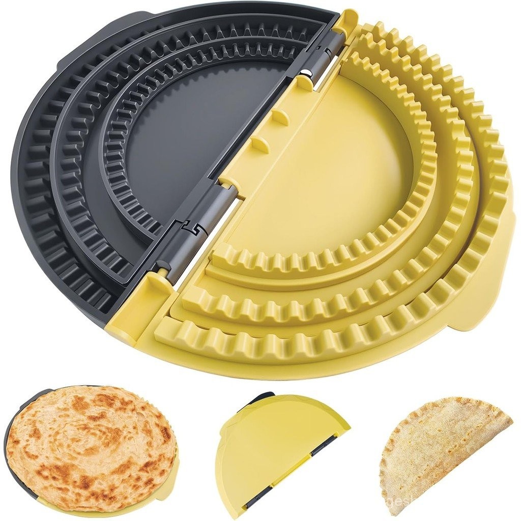 3-in-1 Tortilla Sealer, Tacos Tortilla Crimper Maker, ปรับขนาดได้, สําหรับขนาด 6"-10" Crust, Make Se