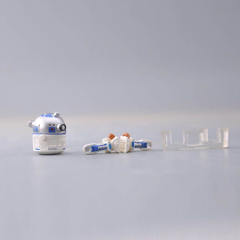 Star Wars หุ่นยนต์รูป R2-D2 ประกอบแคปซูลของเล่นเครื่องประดับของเล่นตุ๊กตา Star Wars Retro