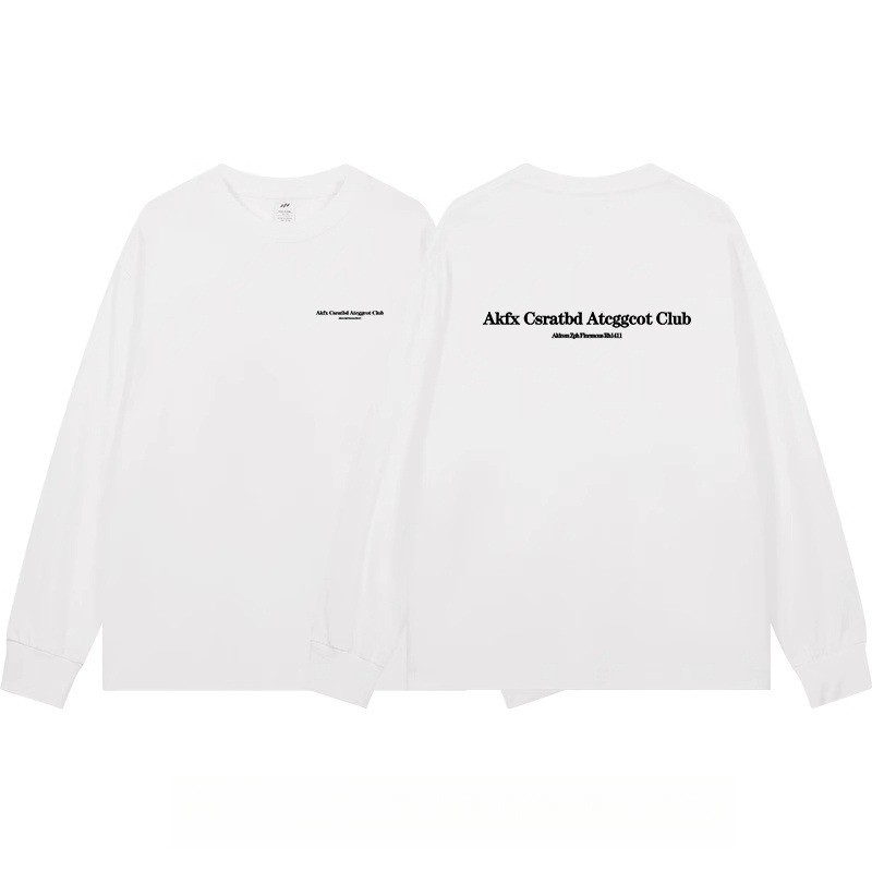 COD 2025 Solona 210g Cuffed Long Sleeve Artistic Temperament New Harajuku Lazy Japanese Simple Ins V