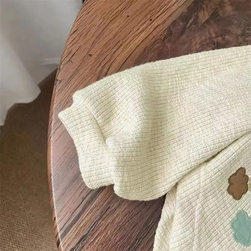 Dolemi Baby เสื้อกันหนาว  สำหรับเด็กผู้หญิง มีฮู้ด แขนยาว สไตล์เกาหลี คาร์ดิแกน เหมาะสำหรับเด็กอายุ 1-12 ปี น่ารัก - รูปที่ 3