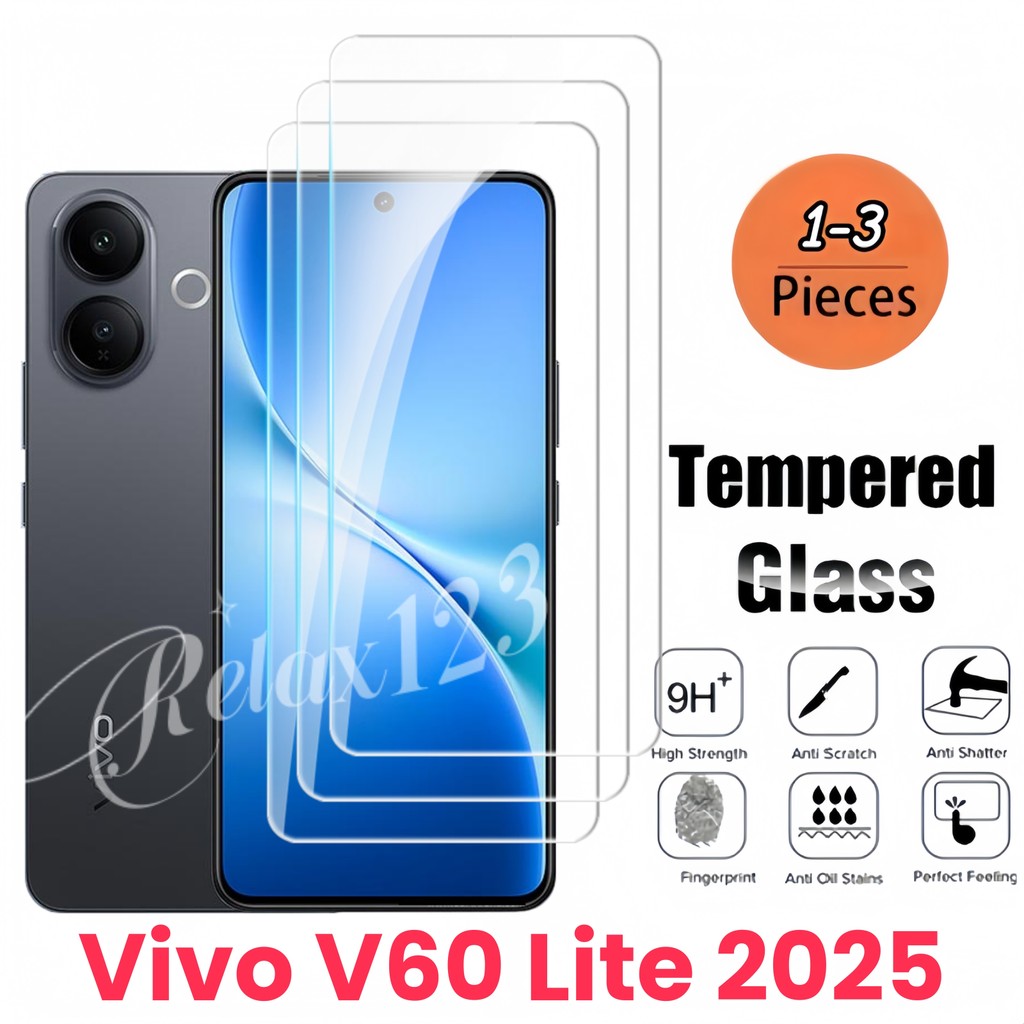 สําหรับ Vivo V60 Lite 5G 3PCS กระจกนิรภัยสําหรับ Vivo V60 V60Lite V60E V60Pro vivoV60lite VIVO V60Li