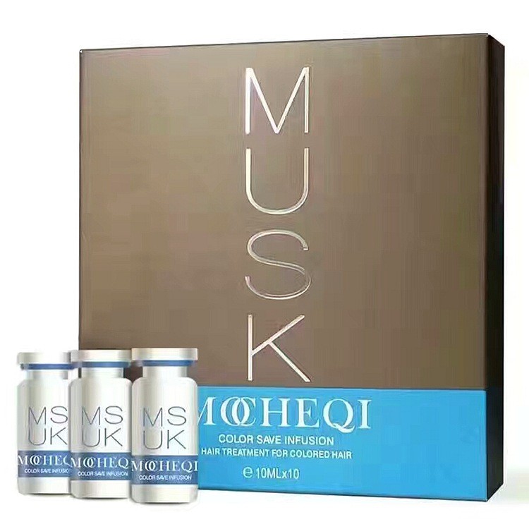 MUSK Muchuan Qi Hair Care Essence Hair Repair Essence ครีมย้อมผมครีมสีมาส์กผม Reverse Mask Care Soft