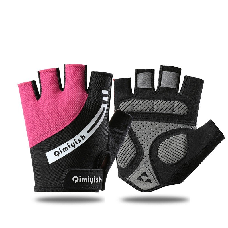 ถุงมือกีฬาปั่นจักรยาน GL76025 ถุงมือกีฬายิมครึ่งนิ้ว