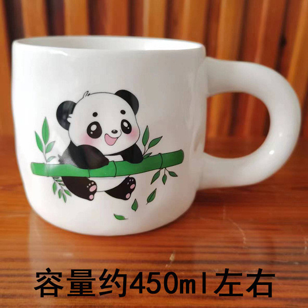 ฝาแก้ว tyeso ฝาขวดน้ํา น่ารักถ้วยแก้วเซรามิกคู่ถ้วยน้ําสาวสํานักงานนมชาถ้วยน้ําถ้วยถ้วยเซรามิกสร้างส