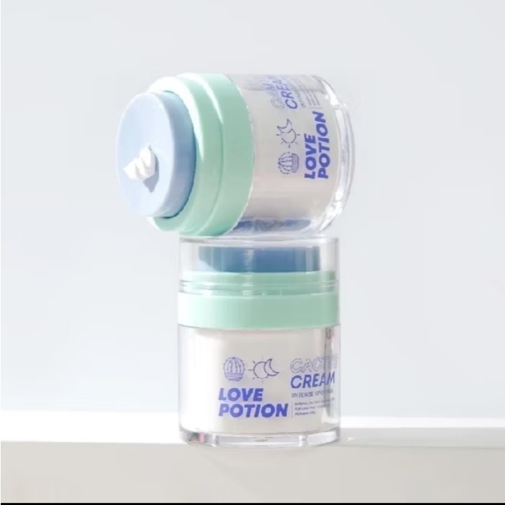 CACTUS CREAM Lovepotion ครีมแคกตัส กระบองเพชร ลดสิว รอยดำรอยแดง ประโลมผิว --30 ml.--✿