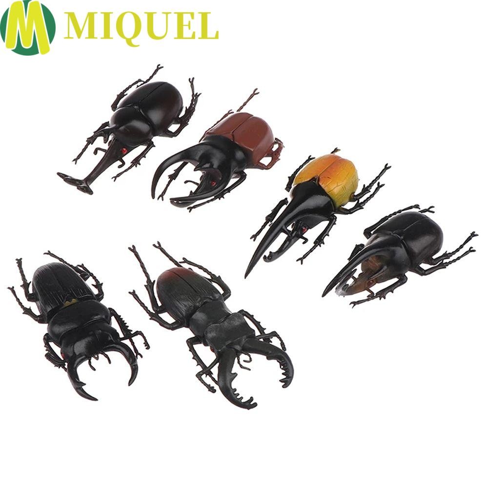 MIQUEL จําลองด้วงปลอดสารพิษช่วยสอนแมลงของเล่นด้วงปลอมด้วงตัวเลขโจ๊กของเล่นด้วงของเล่น