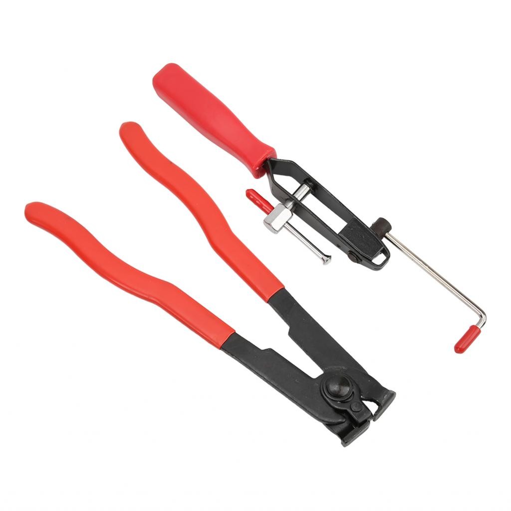 Phoenixshop Estink Car Banding ชุดเครื่องมือ 2 ชิ้น/เซ็ตสแตนเลส Universal CV Joint Ear Clamp Boot Cr