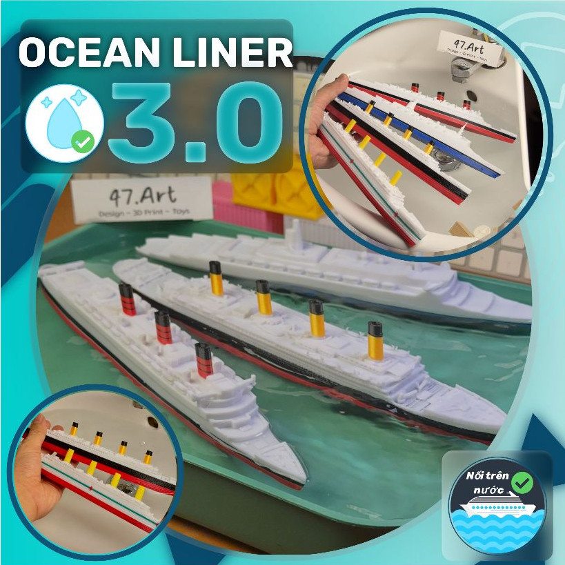 เรือยอชท์ v3.0 EXTREMELY GOOD EMERGED IMPROVEMENT Britanninic, Titanic, Queen Mary[GENUINE MHV]รุ่นเรือ