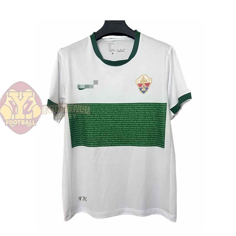 เสื้อฟุตบอลเหย้าแขนสั้น Elche ปี 2025/26 พร้อมชื่อและหมายเลขที่กำหนดเอง