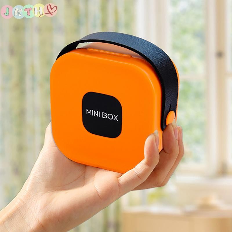 JKTH Insกล่องเครื่องประดับแบบพกพาTravel Storageต่างหูสร้อยคอแหวนOrganizerกรณีหนังMiniเครื่องประดับJK