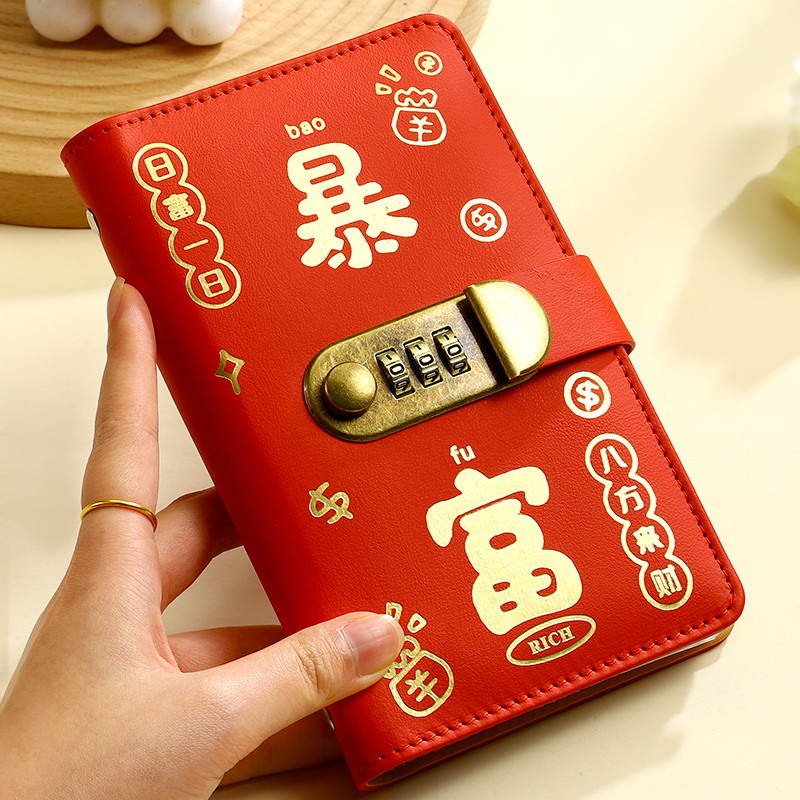 New Product#2025New Year's Cash Savings Book Money Clip Small Account Book Money Saving Book Paper M