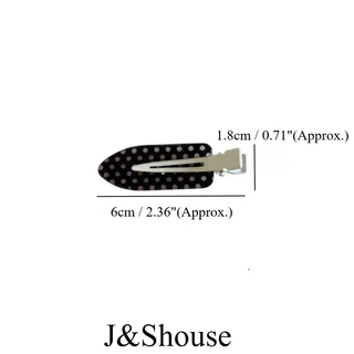 เคเอฟ1175 กิ๊บติดผมอะคริลิค สไตล์เกาหลี โทนสีขาวและดำ เสริม.style.for.ผมและการแต่งหน้า