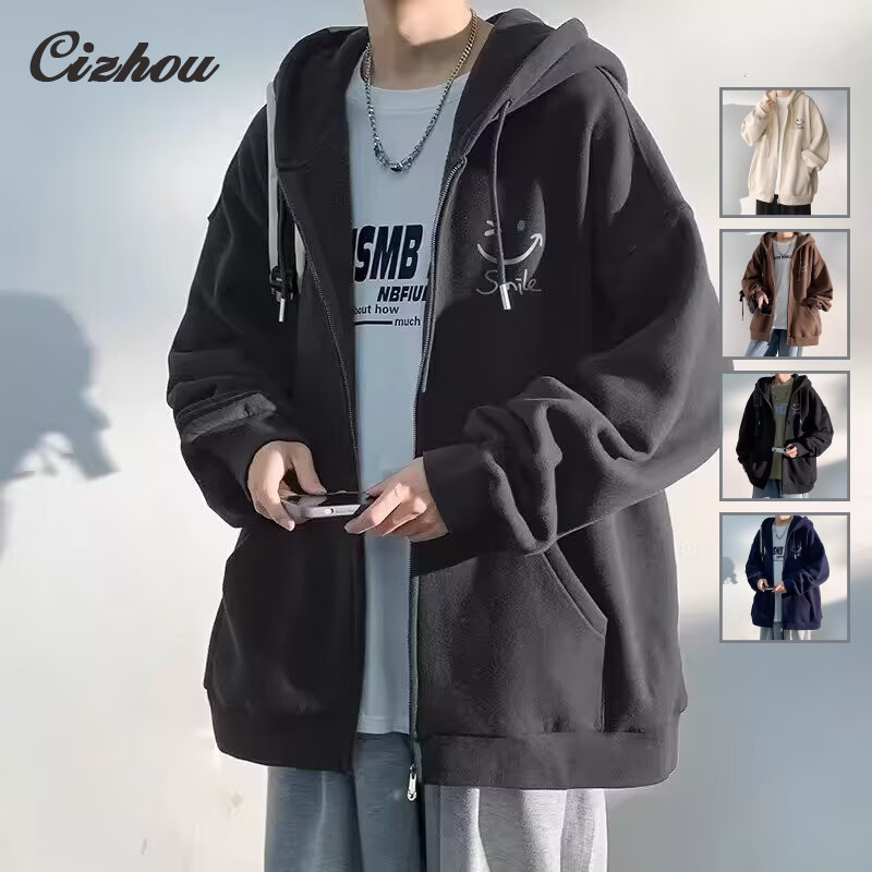เสื้อฮู้ดผ้าฟลีซน้ำหนักเบา ใส่สบาย อบอุ่นคลาสสิกสำหรับเด็กผู้ชาย
