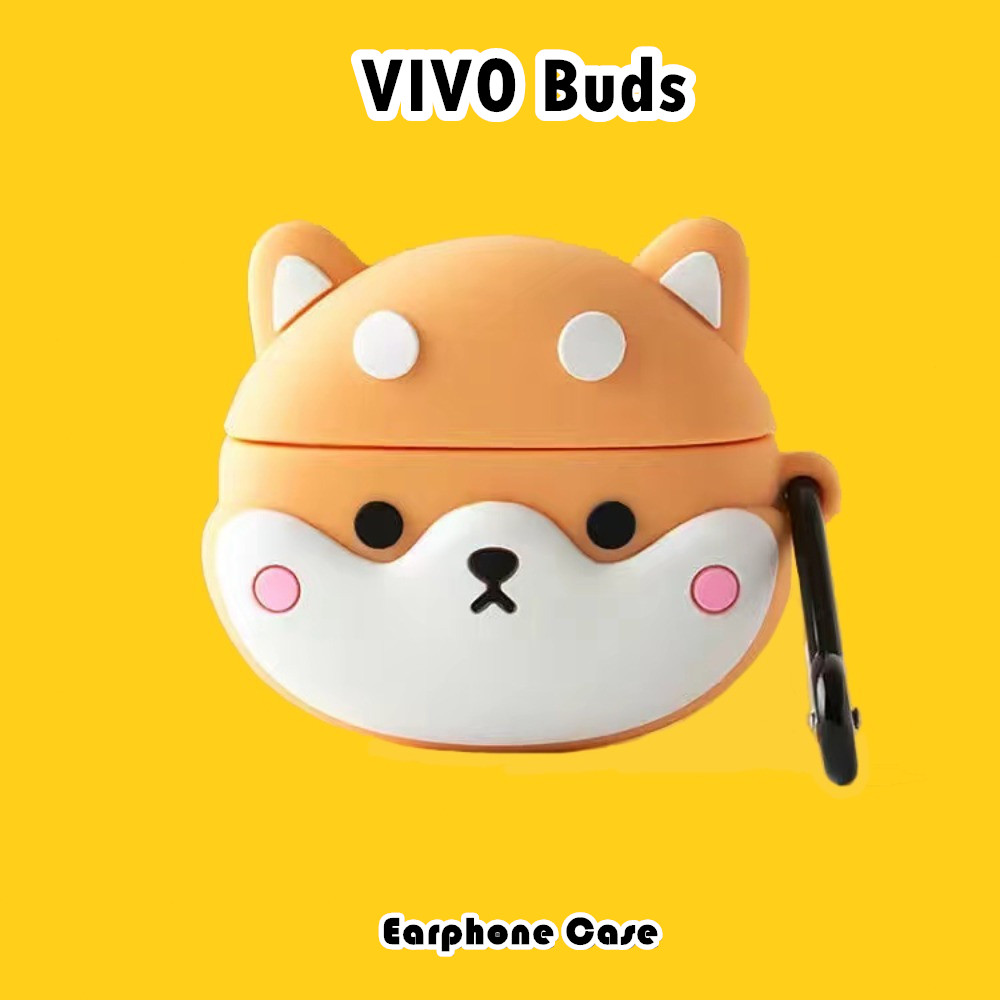 บูติกต้นฉบับสําหรับ VIVO Buds Case Simple การ์ตูนซิลิโคนอ่อนนุ่มหูฟังกรณีปลอก NO.1 - รูปที่ 5