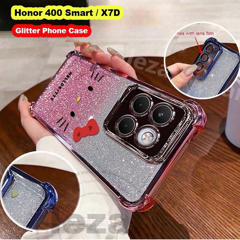 เคสHonor 400 Smart 400Smart 5G X7D X7 d เคส Soft Shining กันกระแทก Glitter ฝาหลัง