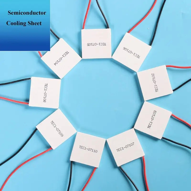 30x30 มม.15x30 มม.40x40 มม.แผ่นทําความเย็นเซมิคอนดักเตอร์แผ่นเครื่องทําความเย็นคุณภาพสูง TEC1-12702/