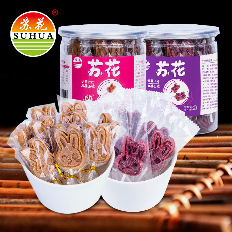 Suhua เด็ก Hawthorn 0g กระต่าย Mulberry Tangerine Peel การ์ตูน Hawthorn Stick แต่ละสามารถบรรจุหีบห่อ