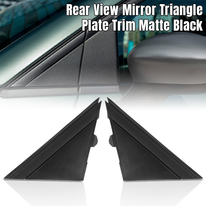 !ในสต็อก! 1 คู่ Matte สีดํารถประตู Wing กระจกธงสามเหลี่ยมสําหรับ Fiat 500 2012-2019 1SD00KX7AA, 1SJ8