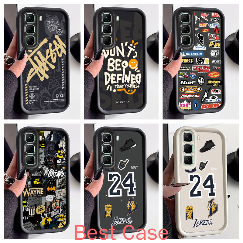 For เคส Infinix Hot 50 5G เคส Infinix X6720 Cool Street Boy Matte ซิลิโคน Anti-drop เคสโทรศัพท์ YQ-JGS