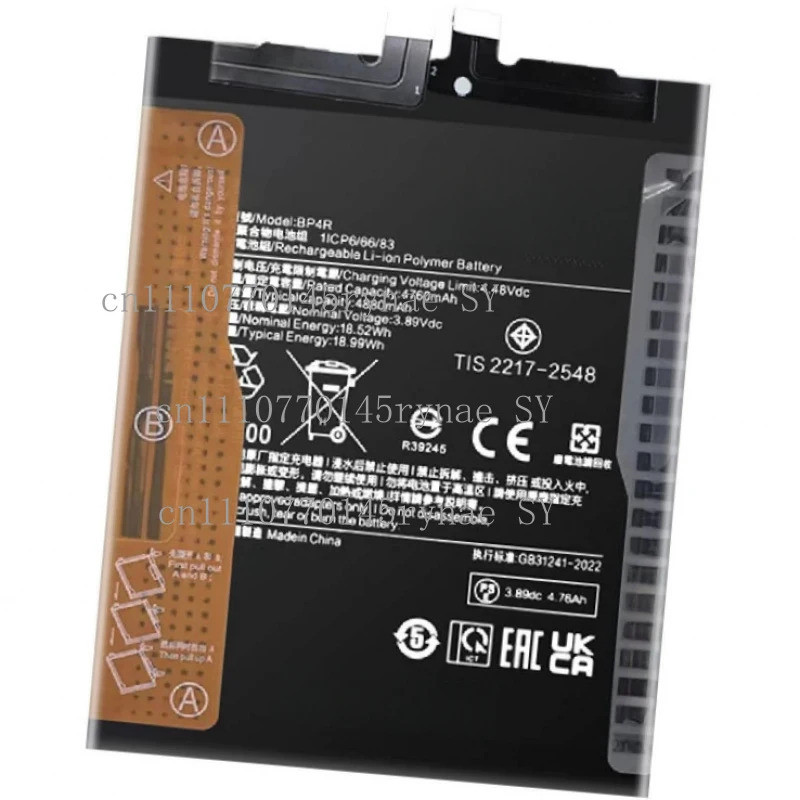 ใหม่ Original BP4R แบตเตอรี่สําหรับ Xiaomi 14 Pro 3.89V 4760mAh Li-Polymer เปลี่ยนแบตเตอรี่ + เครื่อ