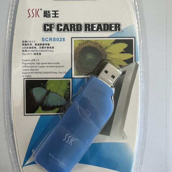 SSK King CF Card Reader Amber SCRS028 CNC Machine Tool Processing Center CF Card เฉพาะ CF เฉพาะ CF C