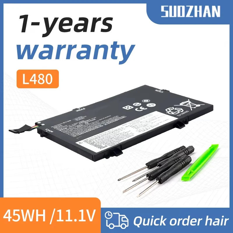 L17C3P52 แบตเตอรี่สําหรับ Lenovo ThinkPad L480 L490 L580 L590 L14 L15 L14 Gen 2 L15 Gen 2 Series L17