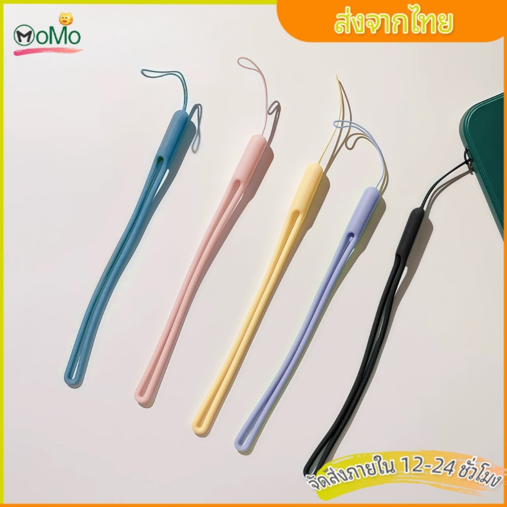 🍡Lanyards สร้อยข้อมือซิลิโคน เชือกเส้นเล็กซิลิโคนเครื่องเขียน ไม่หักง่าย อุปกรณ์เสริมเหมาะสำหรับกรณีโทรศัพท์ทั้งหมด